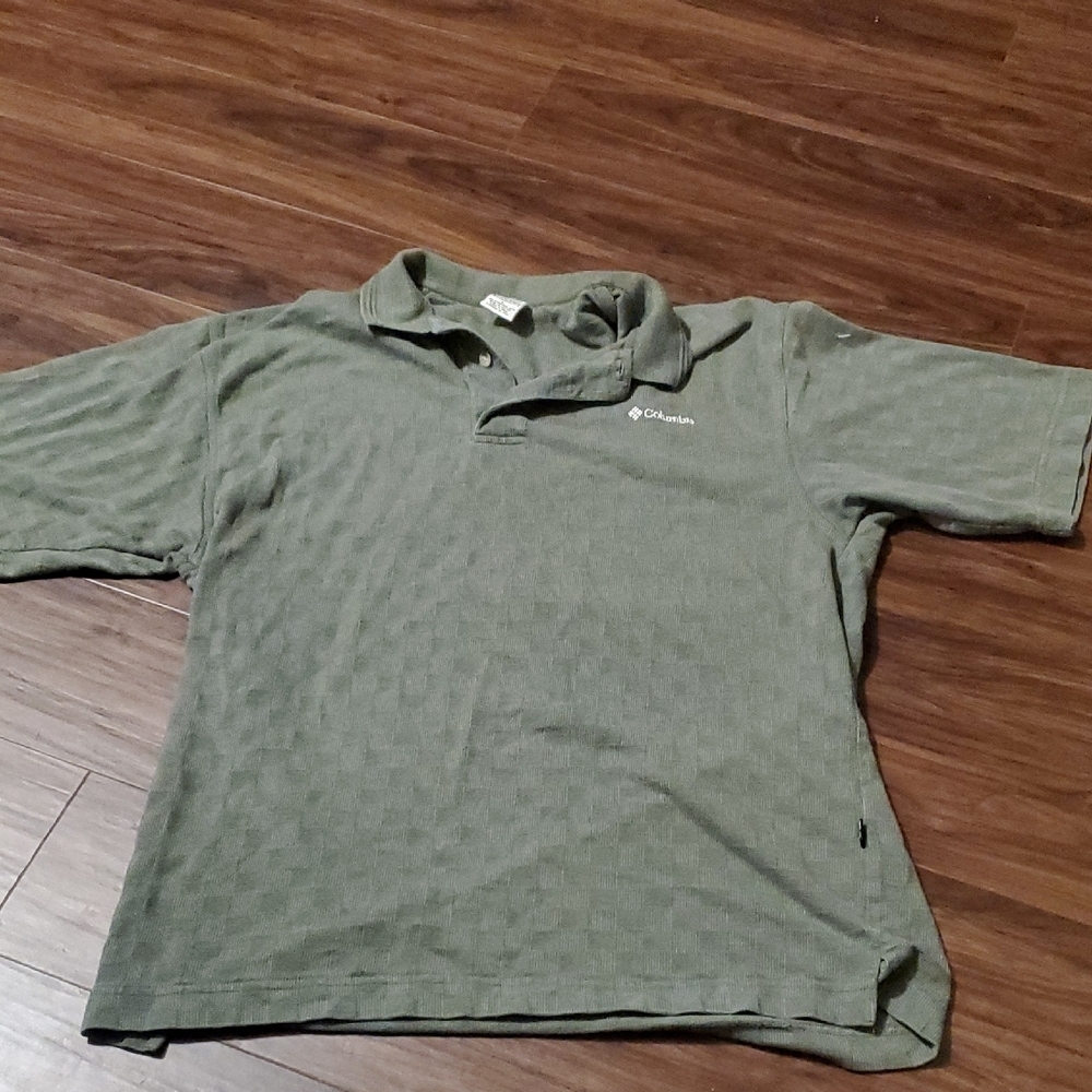 Columbia Men's Green Polo Golf Shirt